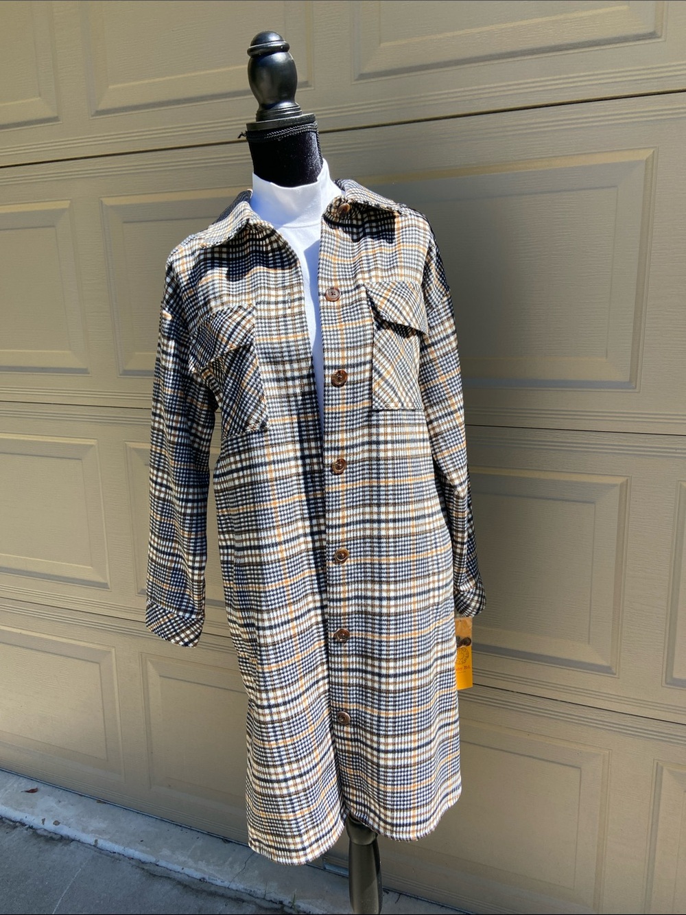 Ruby Rd.Plaid Shacket Coat for Fall - Picture 5 of 13